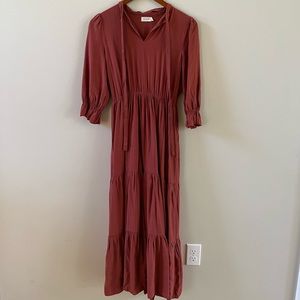 Roolee Dress Fiona Ruffle Maxi